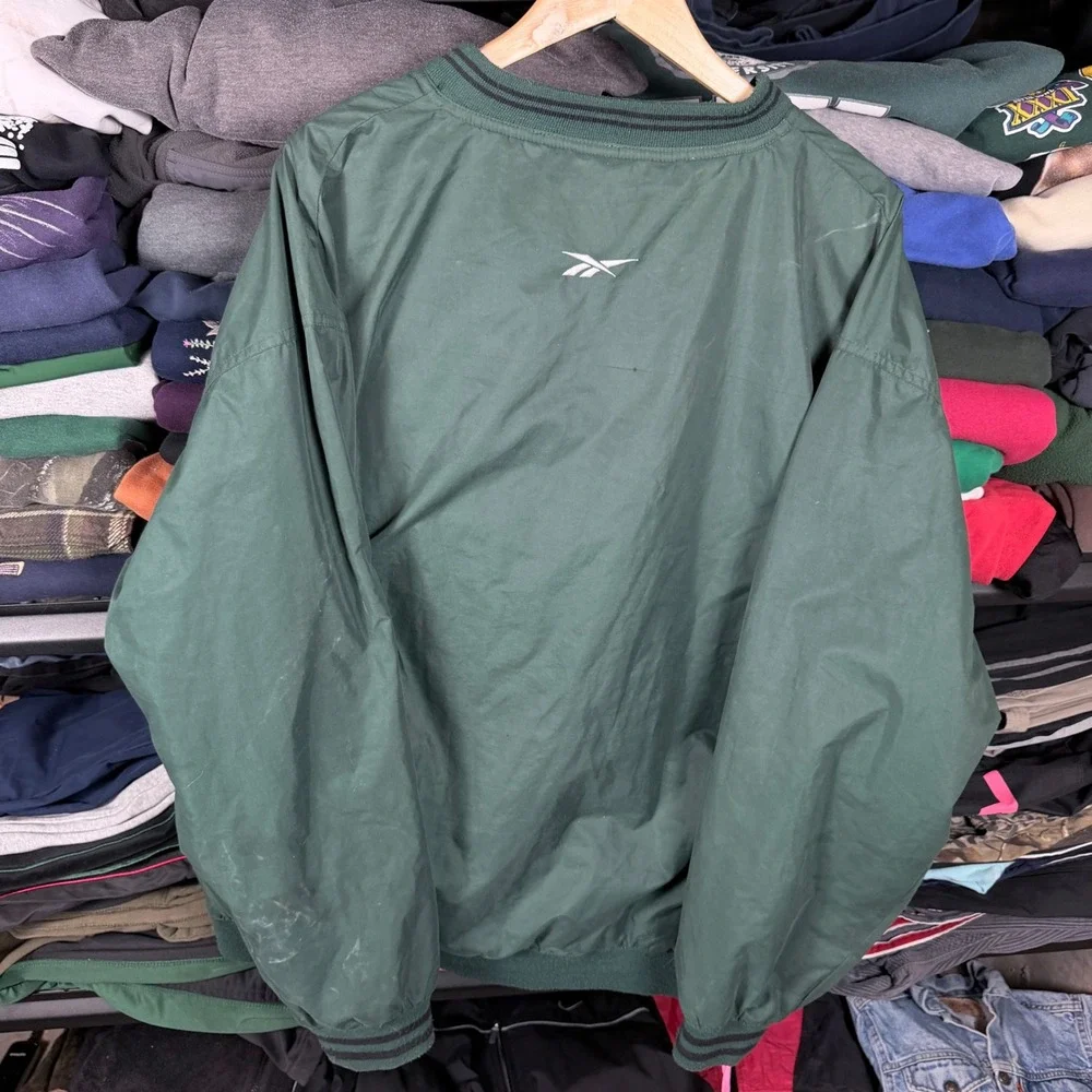 Reebok Michigan State Spartans Green‎ Pullover Windbreaker Jacket XL